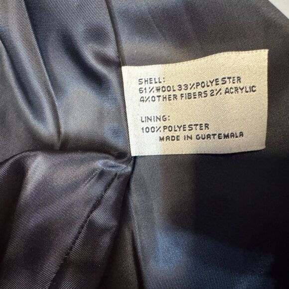 Larry Levine Black Wool Blend Coat PM Petite Medium NWT - Picture 6 of 9